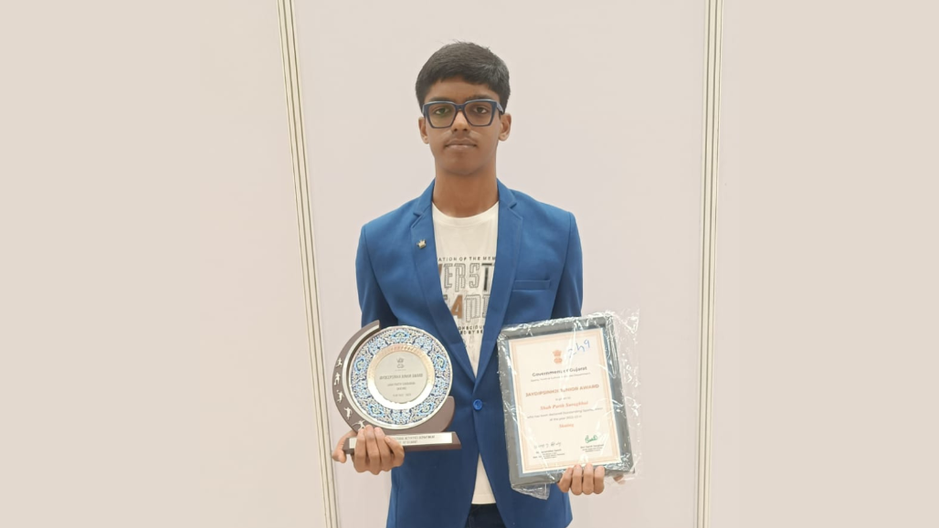 Ten Years on the Track: Gujarat Speed Skater Parth Shah Honoured With Jaydeepsinhji Junior Award
