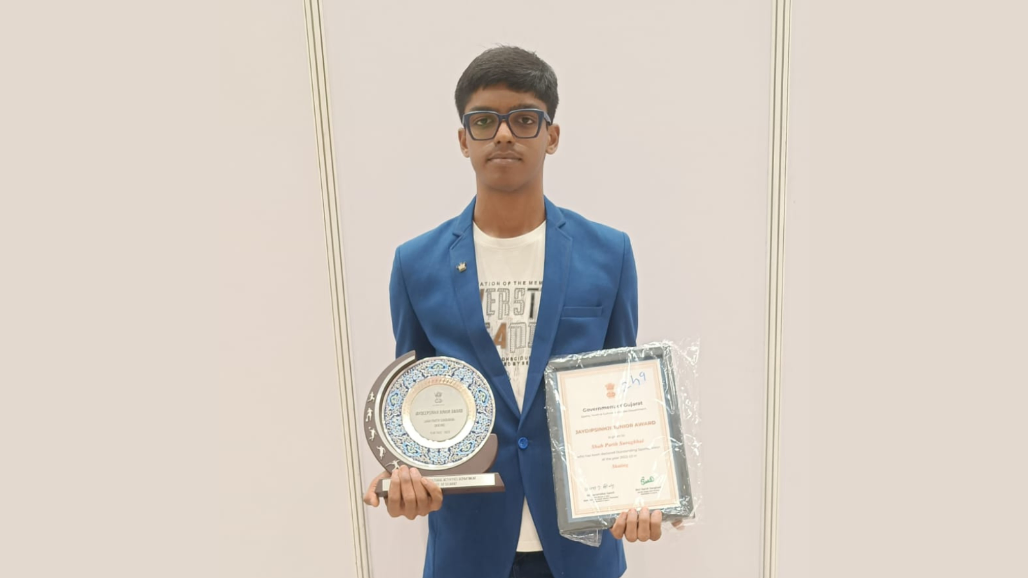 Ten Years on the Track: Gujarat Speed Skater Parth Shah Honoured With Jaydeepsinhji Junior Award