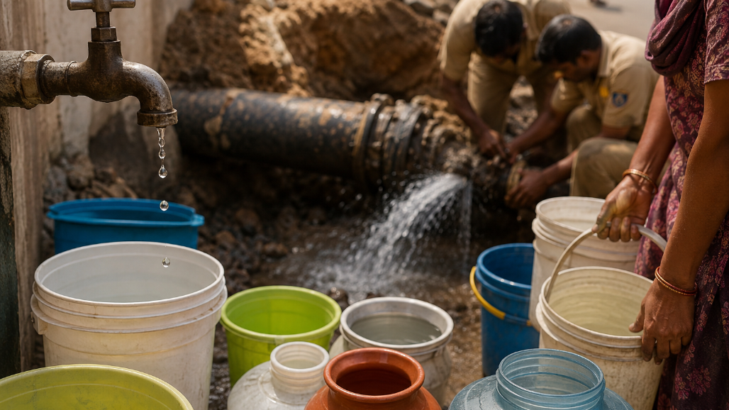Ahmedabad Water Cut On August 18-19 In Navrangpura, Sabarmati, Wadaj And Other Areas