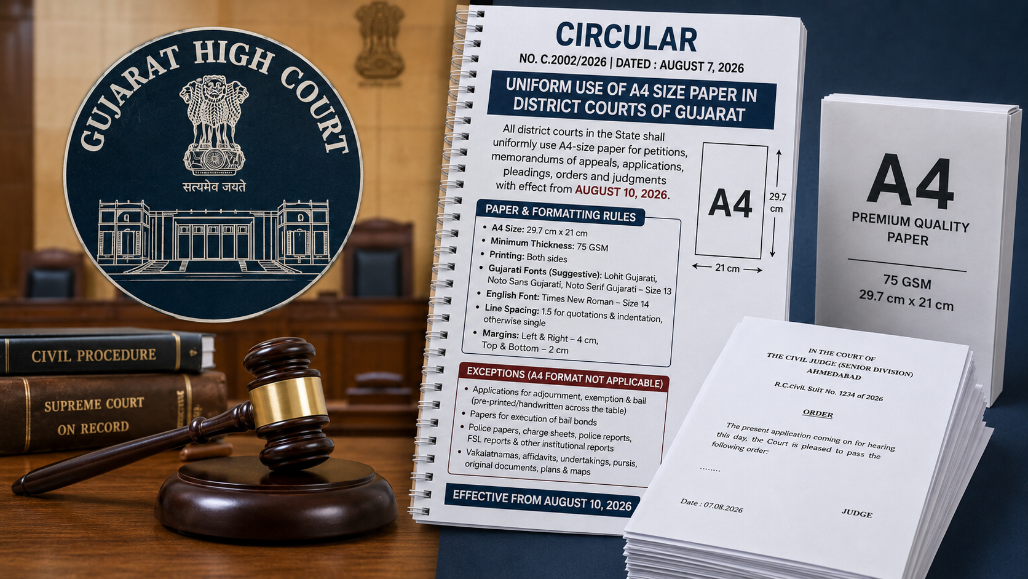 Lawyers’ Protest Fails To Move Gujarat HC; A4 Paper Rule To Continue From August 10