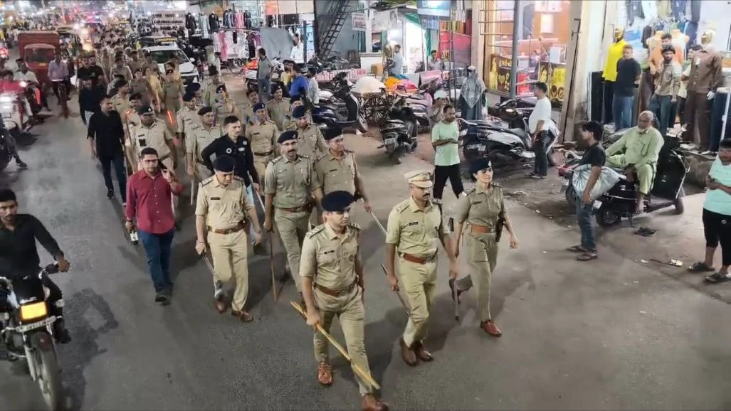 Ahmedabad Police Intensifies Foot Patrolling Ahead Of Eid-e-Milad