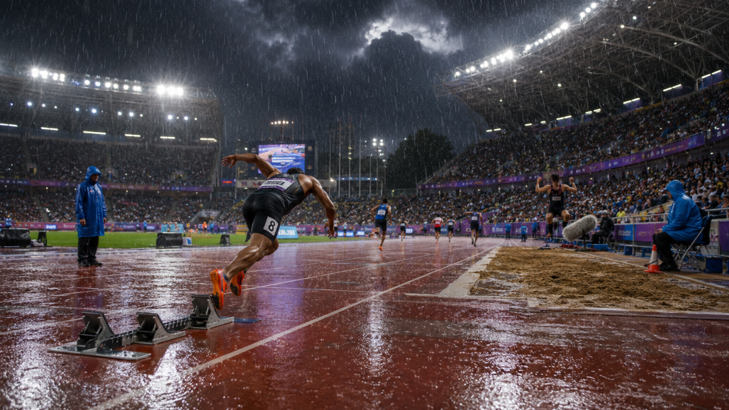 Rain, Risk, and Rules: Why Glasgow 2026 Athletics Races On Despite the Downpour