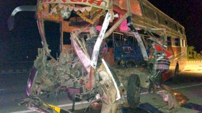 Six Killed, 20 Injured As Bus Rams Into Truck In Telangana’s Suryapet
