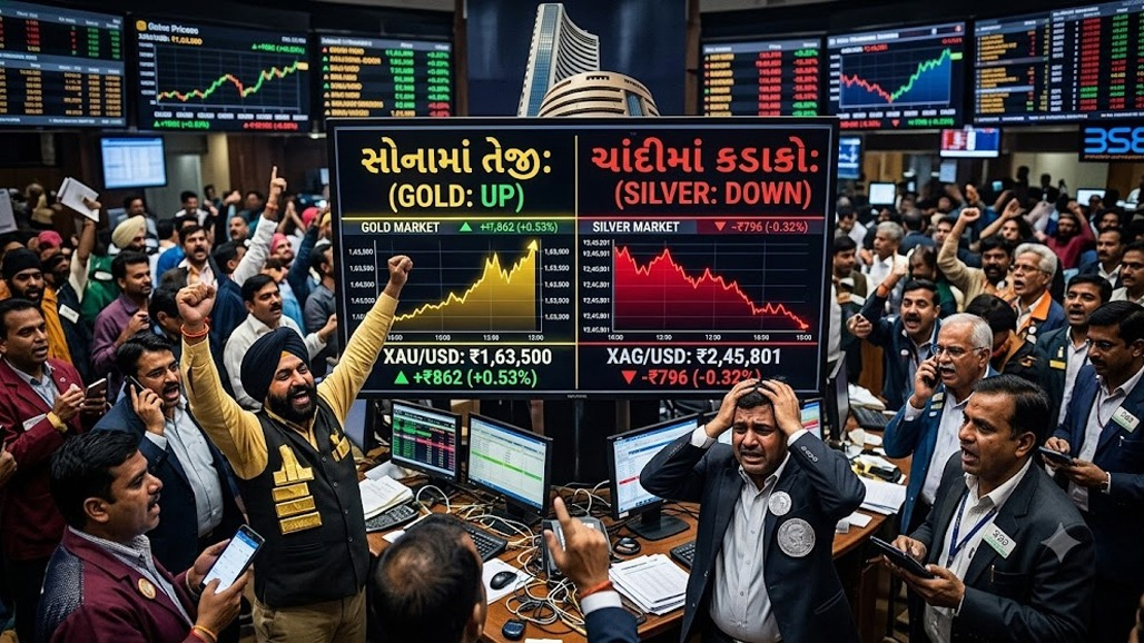 વાયદા બજારમાં મિશ્ર વલણ : સોનું ઉછળીને 1,65,000 નજીક, અઢી લાખ થવા આવેલી ચાંદી અચાનક તૂટી