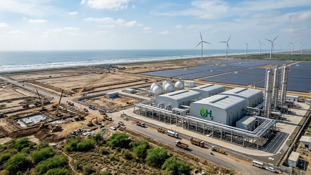 ₹85,000 Crore for India's Green Hydrogen Hub Drive: Gujarat Leases 3,400 Acres as Mega Coastal Plan Takes Shape