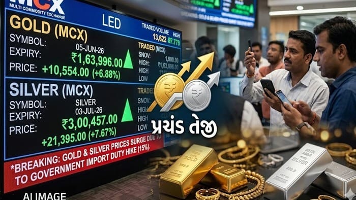 વાયદા બજારમાં સોના-ચાંદીના ભાવમાં તેજી