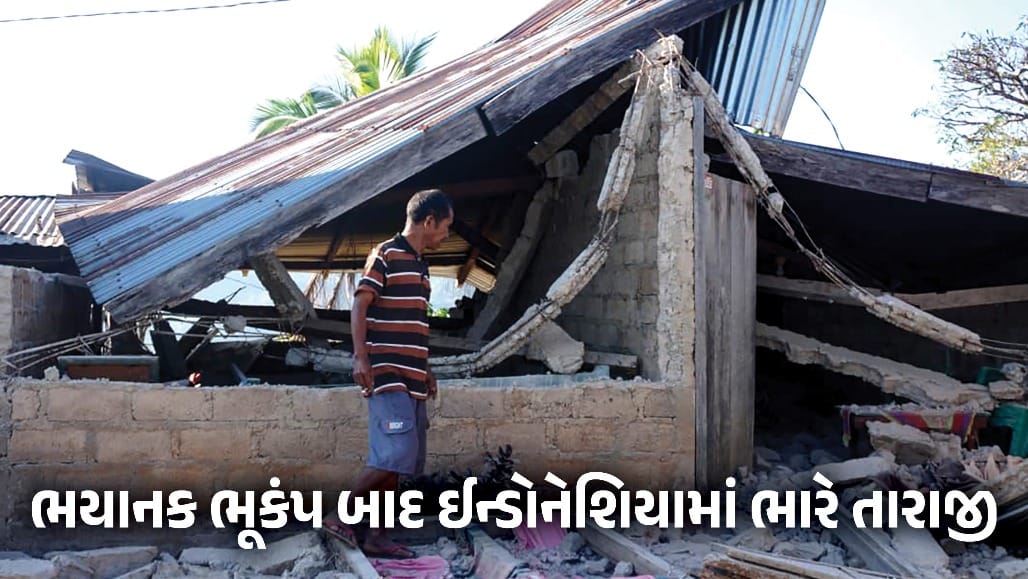 ઈન્ડોનેશિયામાં 7.7 તીવ્રતાના ભૂકંપ બાદ 341 આંચકા