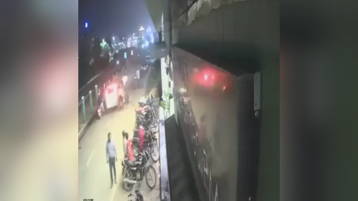 Three Men Injured After Speeding Car Hits Activa On Gota Service Road
