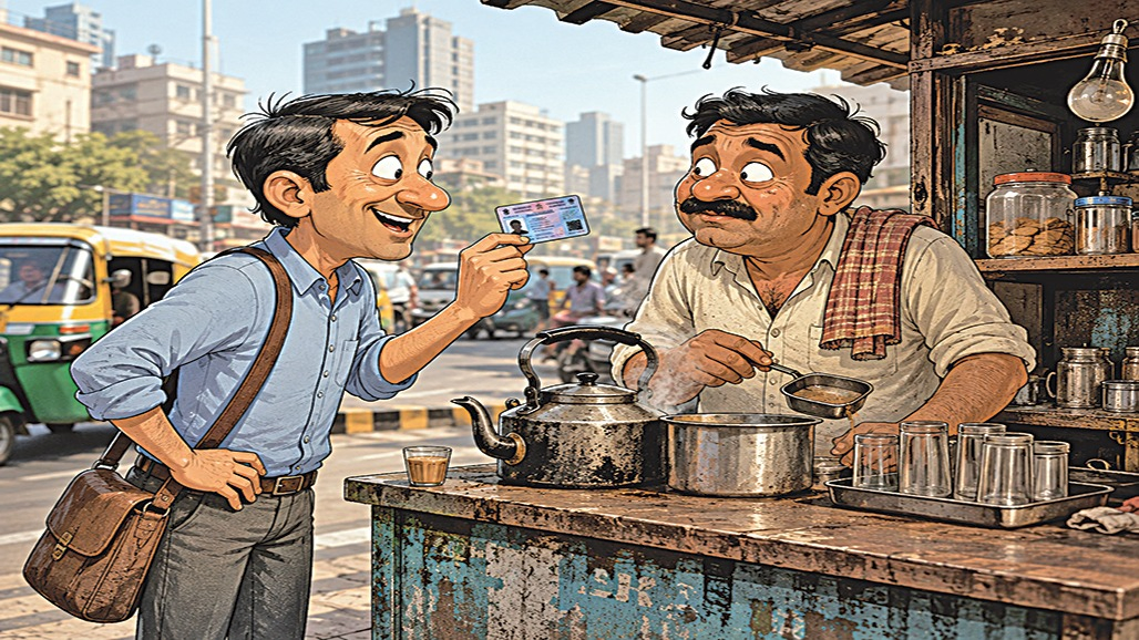 કિટલીએ ચા પીવા પાન કાર્ડ ફરજિયાત