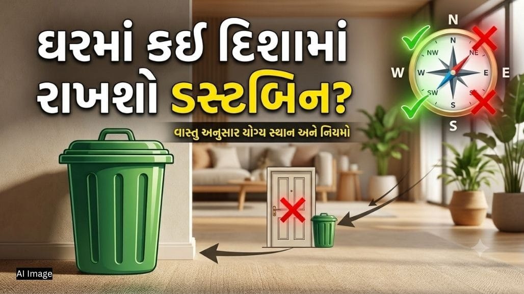 ઘરમાં ડસ્ટબિન રાખવાની યોગ્ય દિશા