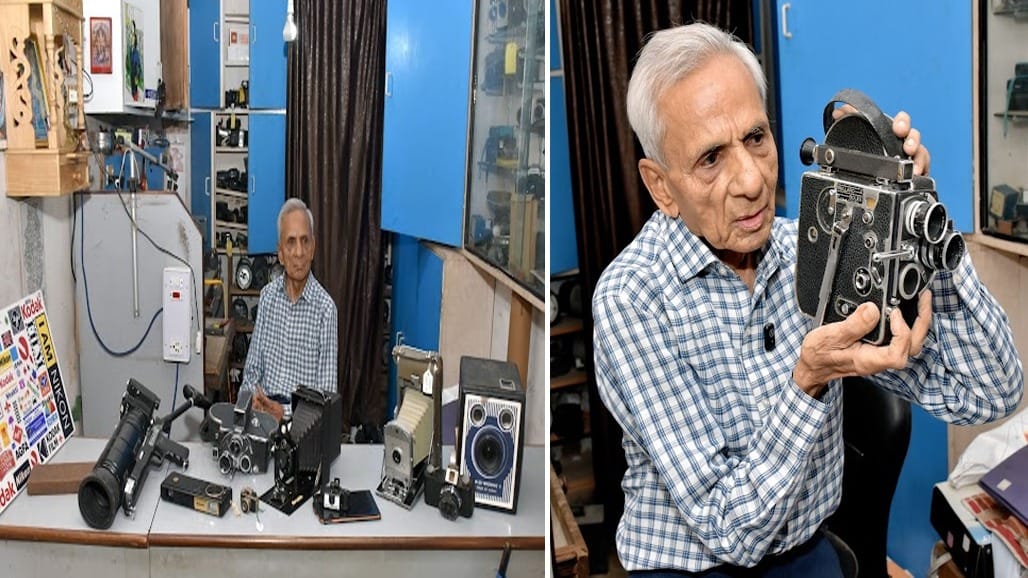 વડોદરાના વડીલ શાંતિલાલ ગજ્જર: 400 થી વધુ વિન્ટેજ કેમેરાનો અદ્ભુત સંગ્રહ