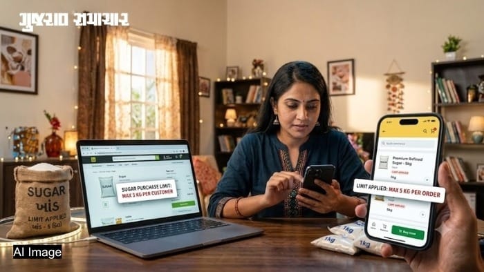 ઓનલાઇન અને મોલમાં ખાંડ ખરીદી પર મર્યાદા!