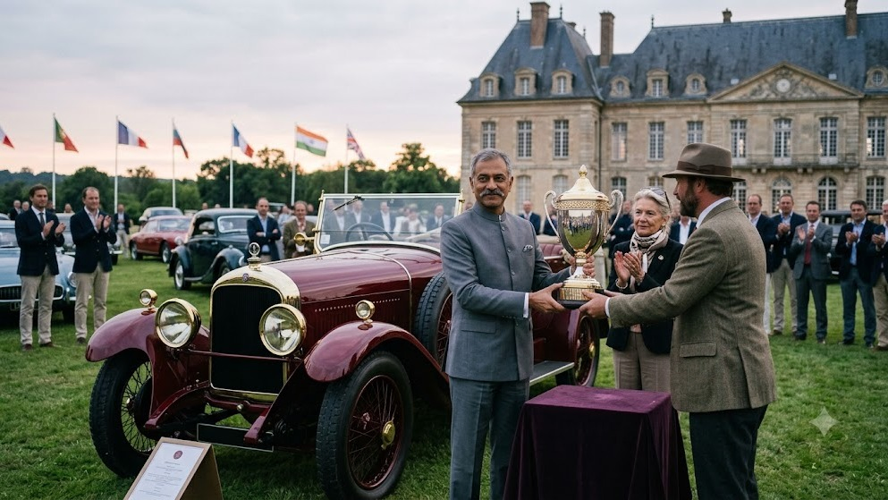 99-Year-Old Royal Car from Ahmedabad Wins Top Honour at Prestigious Vintage Rally in France