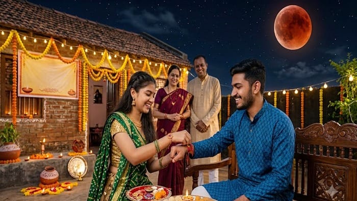 રક્ષાબંધન પર ચંદ્રગ્રહણ: સૂતક કાળ અને રાખડી બાંધવાના શુભ મુહૂર્ત