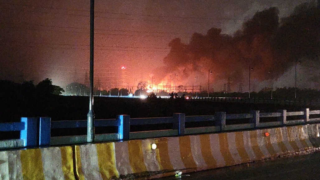 Massive Fire Breaks Out At Moti Daman Power Station, Blackout Plunges Broad Areas Into Darkness
