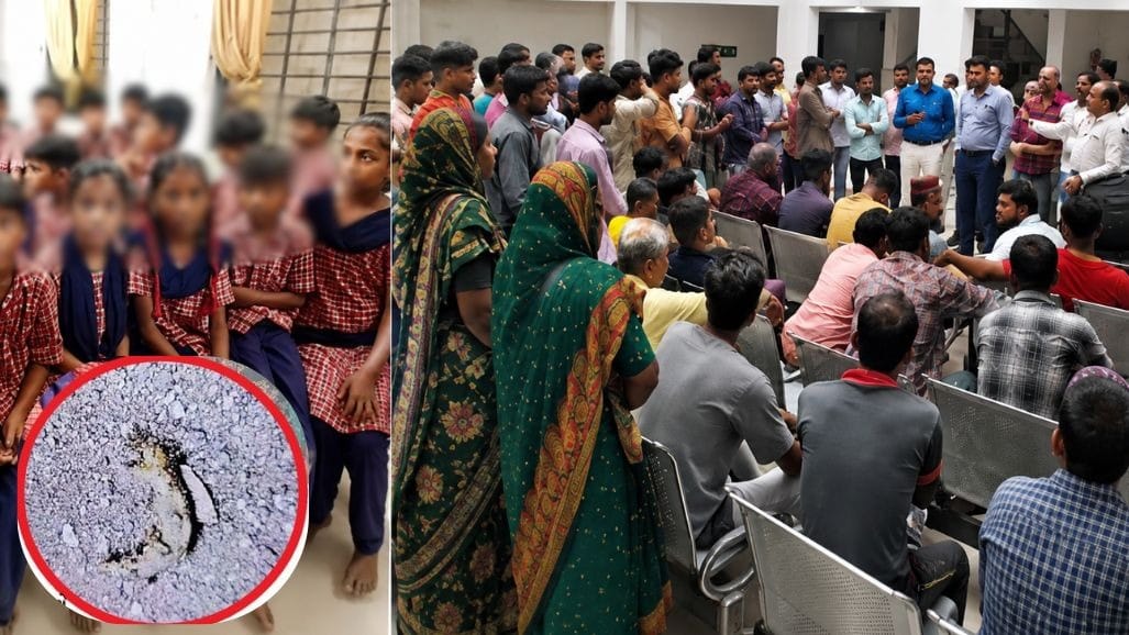 ઈડરની હસનપુરા શાળામાં મધ્યાહન ભોજનમાં મૃત ગરોળી
