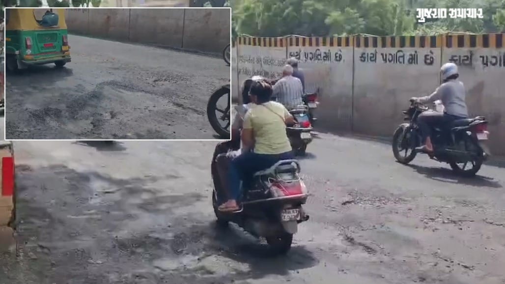 સુરતના મેટ્રો કાર્ય અને વરસાદી ખાડાઓથી વાહનચાલકો ત્રસ્ત