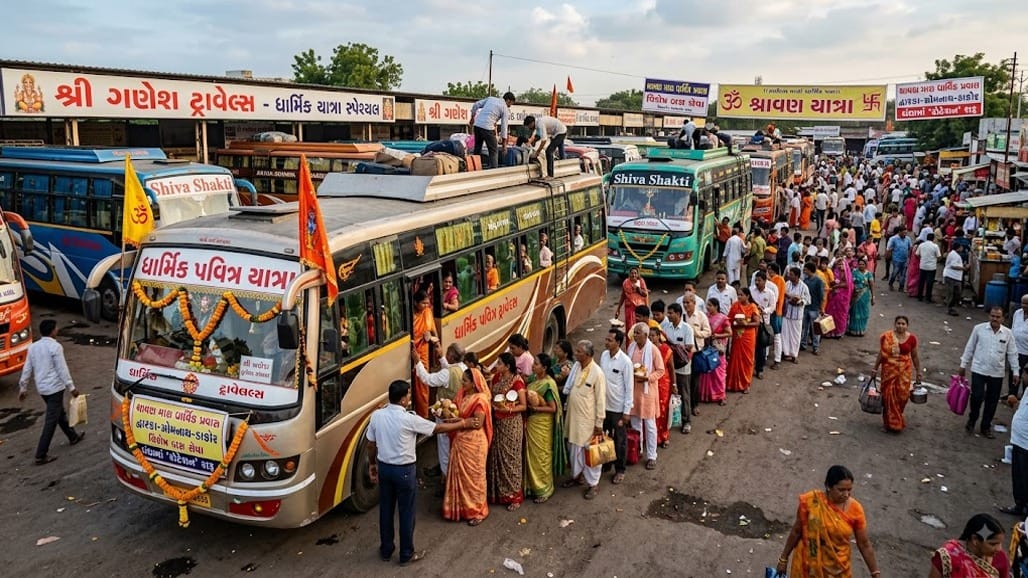 શ્રાવણ માસમાં ધાર્મિક પ્રવાસોનો ધમધમાટ