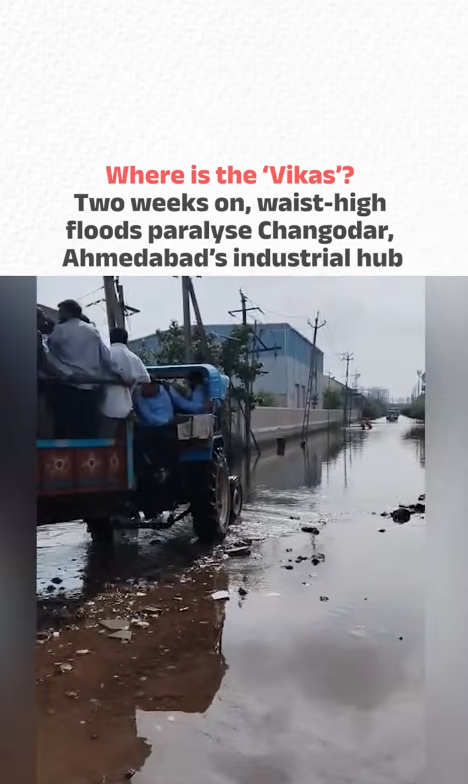 Where is the ‘Vikas’? Two weeks on, waist-high floods paralyse Changodar, Ahmedabad’s industrial hub