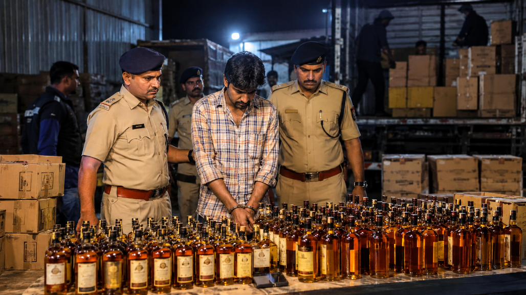 Ahmedabad Crime Branch Seizes IMFL Worth ₹2.15 Lakh in Naroda Raid