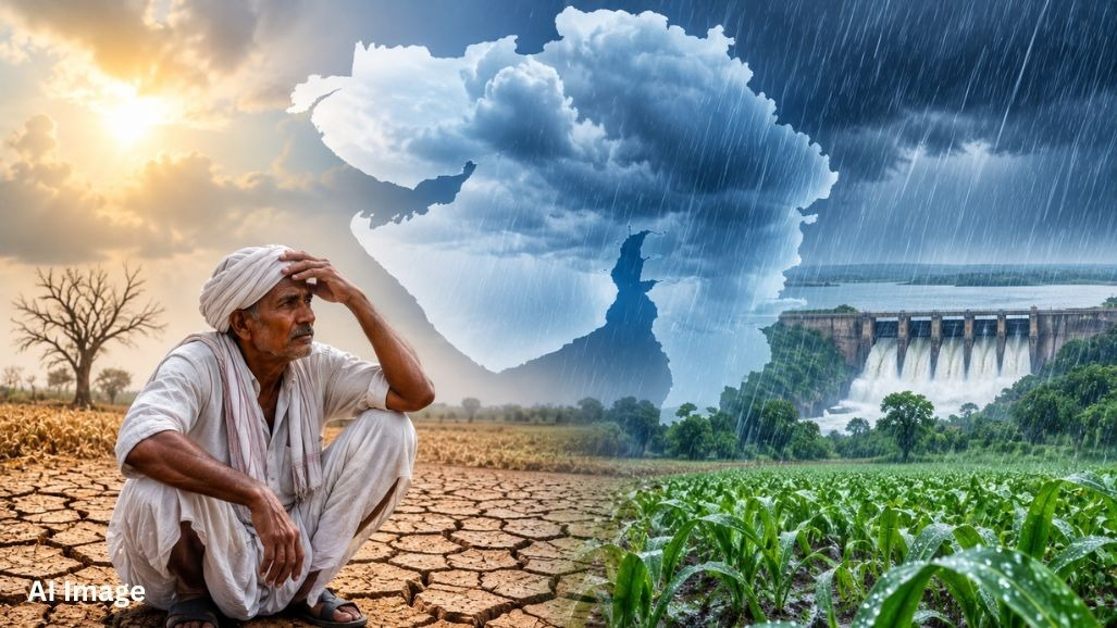 ગુજરાતમાં 9 જિલ્લામાં વરસાદની 30% થી વધુ ઘટથી ચિંતાની સ્થિતિ, રાજ્યમાં હજુ સરેરાશ 70% વરસાદ નોંધાયો