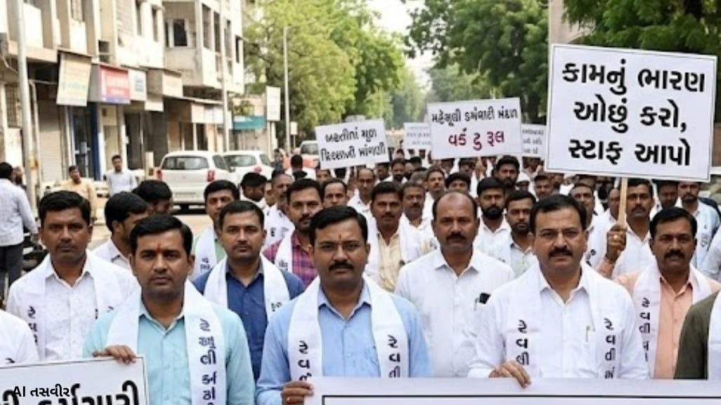 નવો જોબ ચાર્ટ લાવતાં જ સરકાર મુશ્કેલીમાં: રેવન્યુ તલાટીઓએ બાંયો ચડાવી- રજાઓમાં કામ નહીં કરીએ, અન્ય વિભાગનું ભારણ હટાવો