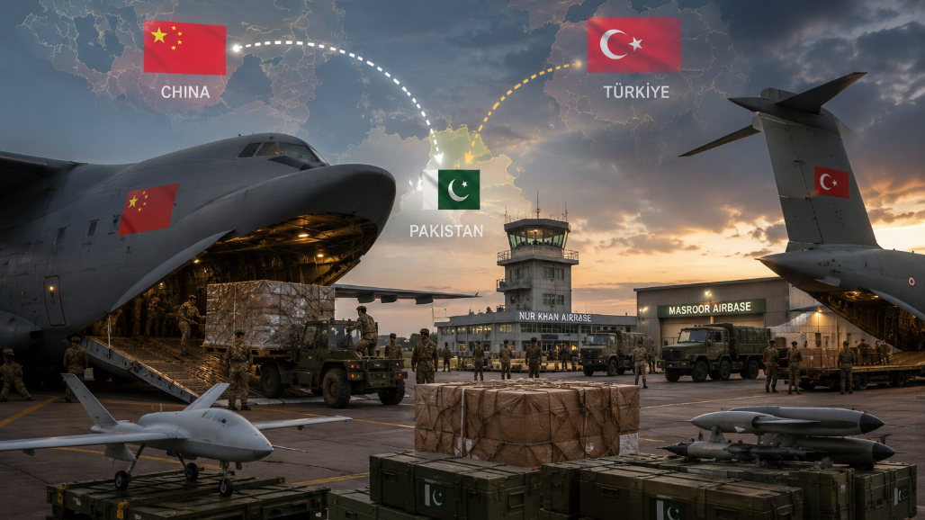 Chinese, Turkish military aircraft reportedly make repeated Pakistan trips, raising defence transfer questions; transfers unconfirmed