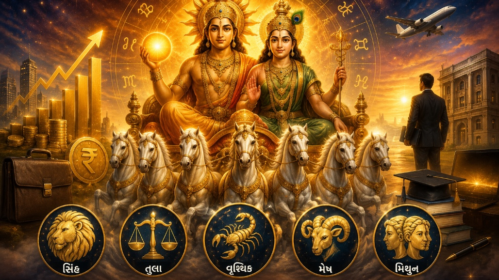 સિંહ-મેષ સહિત આ 5 ભાગ્યશાળી રાશિના જાતકો માટે પ્રમોશનના યોગ! સૂર્ય-બુધની યુતિથી ચમકશે કિસ્મત