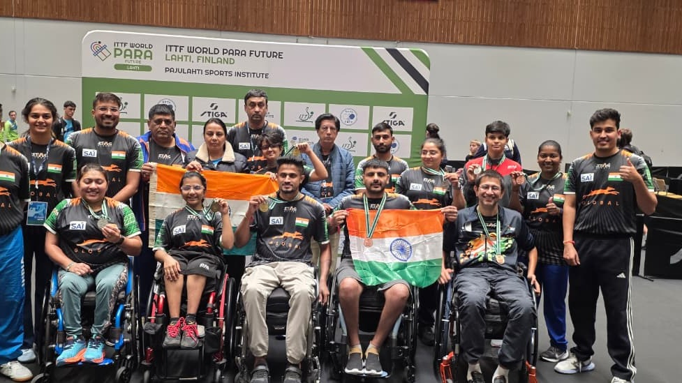ભારતીય પેરા ટેબલ ટેનિસ ટીમે ૧૬ મેડલ જીતી ઇતિહાસ રચ્યો