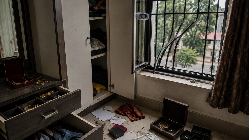 ₹6.9 Lakh Jewellery, Cash Stolen From Navrangpura House After Burglar Widens Iron Grill