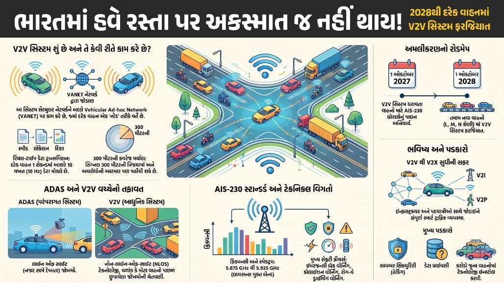 વાહનો એકબીજા સાથે ‘વાતચીત’ કરીને અકસ્માત નિવારશે: V2V ટેક્નોલોજી