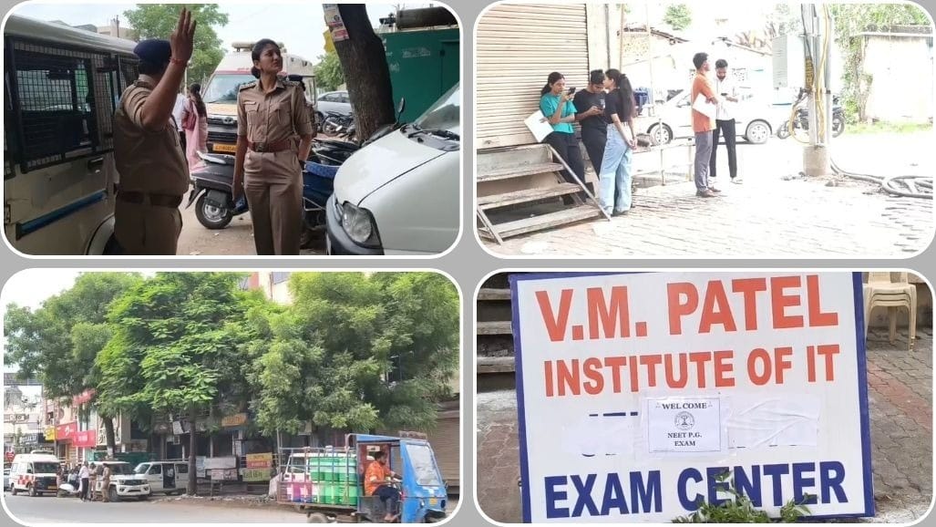 ગોધરામાં NEET PG પરીક્ષા શાંતિપૂર્ણ સંપન્ન, હોલ ટિકિટ વગર પહોંચેલા ઉમેદવારોને પોલીસે કરી મદદ