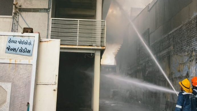 Fire Breaks Out at Food Products Unit in Naroda GIDC, Seven Fire Tenders Deployed