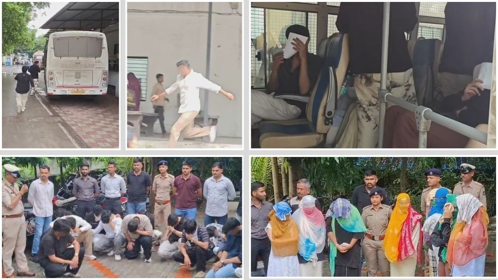 High-profile liquor party busted at farmhouse in Surat’s Dumas area