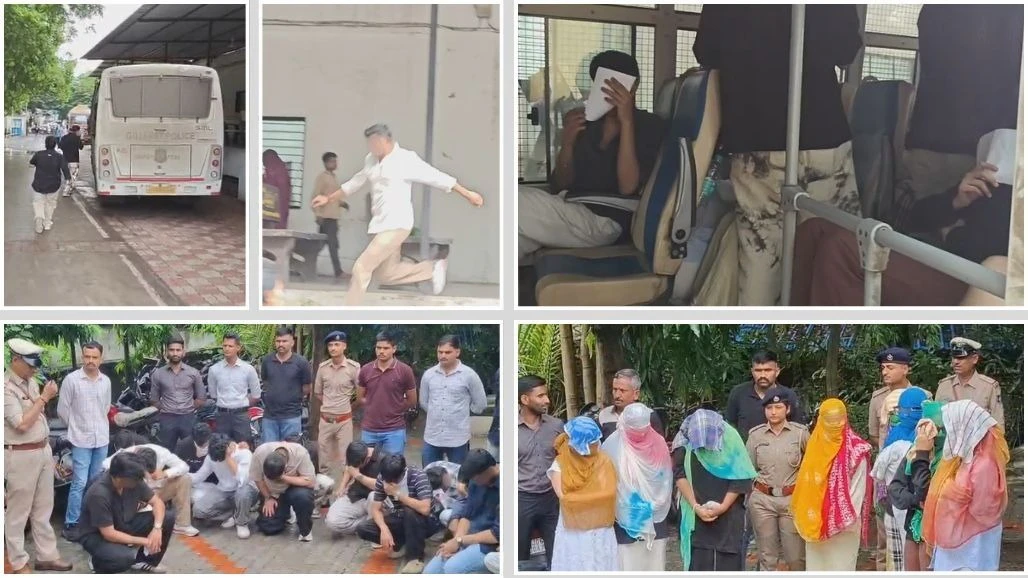 High-profile liquor party busted at farmhouse in Surat’s Dumas area