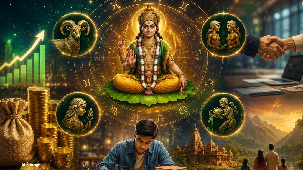 બુધની ચાલ બદલાતા 15 ઓગસ્ટથી 4 રાશિના જાતકો થશે માલામાલ!