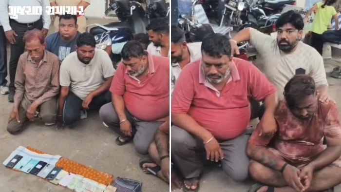 અમદાવાદના એરપોર્ટ વિસ્તારમાં ડાઇસની કૂકીઓથી જુગાર રમતા 8 જુગારીઓ ઝબ્બે, રૂ.3.92 લાખનો મુદ્દામાલ જપ્ત