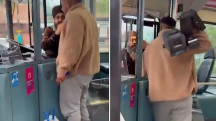 On Camera, Sikh Driver Assaulted As Yemeni National Hijacks Bus, Rams Vehicles In UK