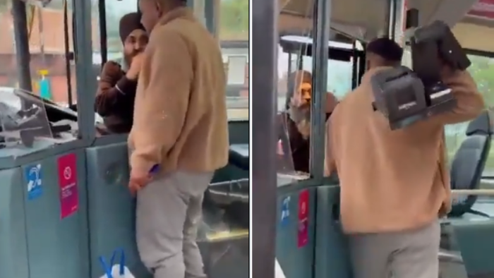On Camera, Sikh Driver Assaulted As Yemeni National Hijacks Bus, Rams Vehicles In UK