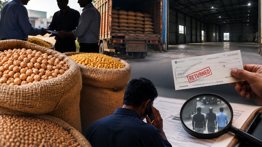 Trader on Science City Road Duped of ₹6.34 Lakh After 12-Tonne Chana Deal