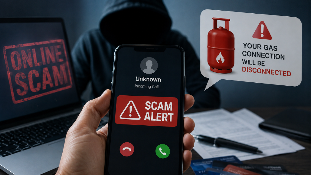 62-year-old Thaltej Businessman Loses ₹8.26 Lakh in Gas Bill Scam After Sharing Screen During WhatsApp Call