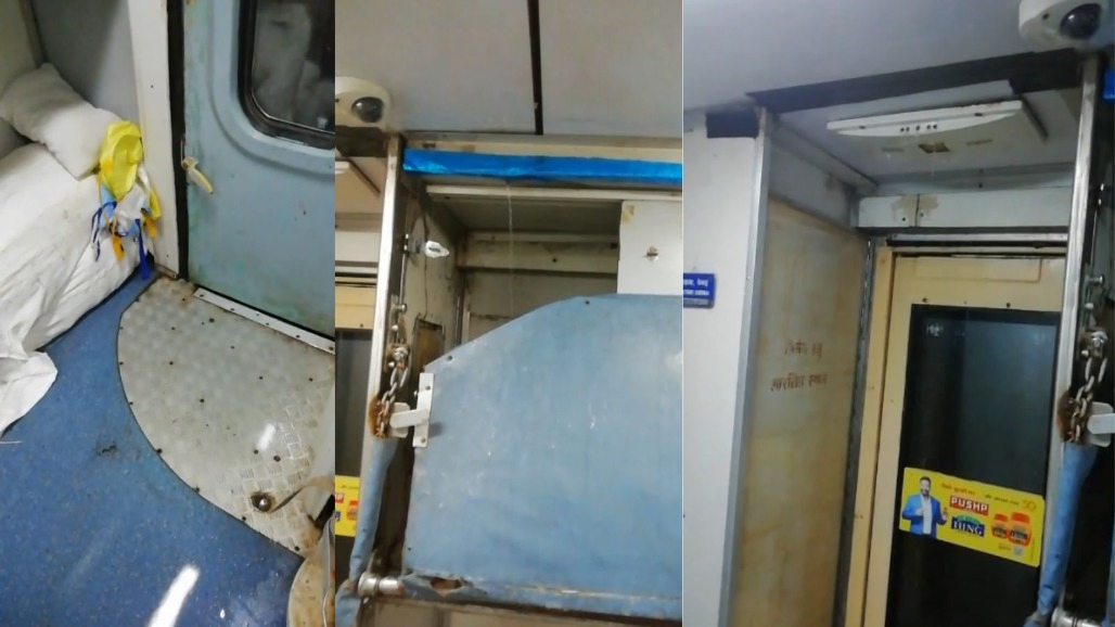 Rainwater Leaks Into B1 Coach Of Gujarat Mail, Passengers Face Ordeal