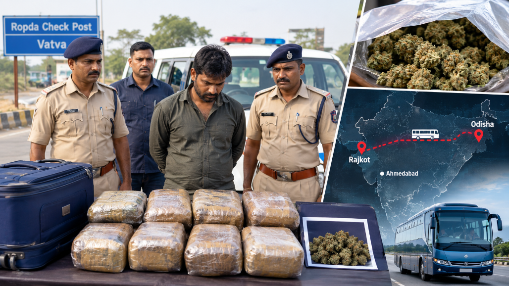 20 Kg Cannabis Worth ₹10.11 Lakh Seized In Ahmedabad, Maharashtra Man Held
