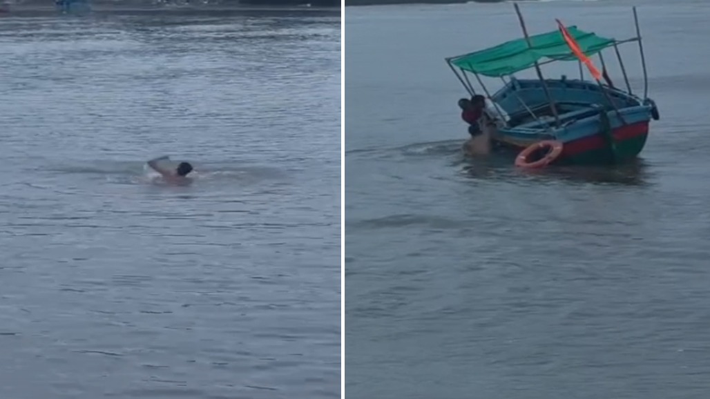 VIDEO: દમણમાં ગણેશ વિસર્જન સમયે મોટી દુર્ઘટના ટળી, દરિયાના ઊંડા પાણીમાં ડૂબતા યુવકને માછીમારોએ મોતના મુખમાંથી ઉગાર્યો