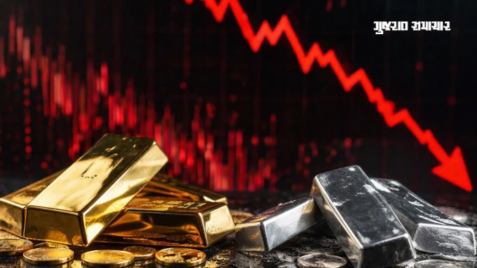Gold Drops ₹3,266 and Silver Slips ₹7,725 as US Dollar Surge Pressures Precious Metals