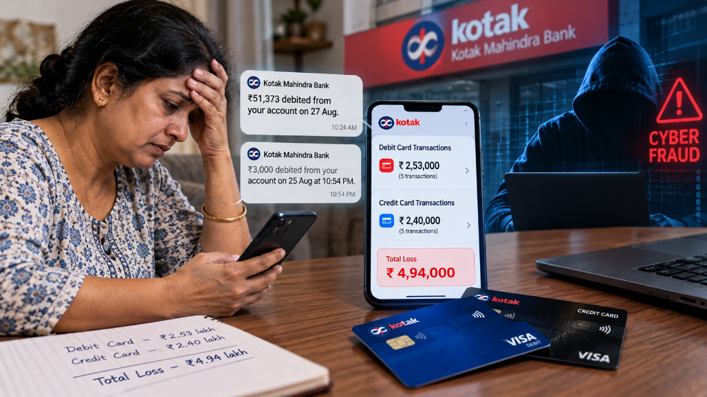 Ahmedabad Woman Loses ₹4.94 Lakh In Cyber Fraud Through Debit, Credit Cards