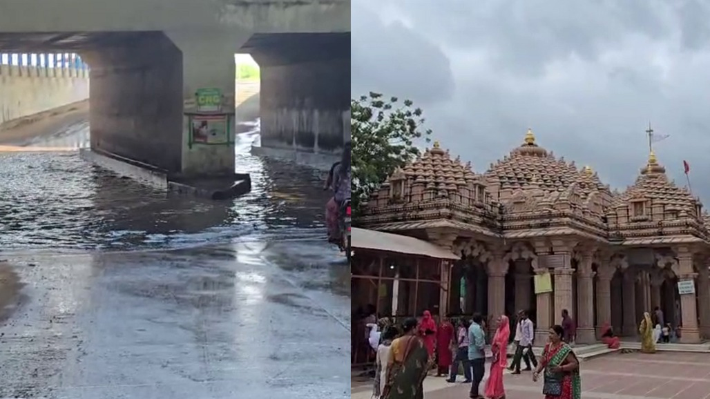 ધોળકાના સુપ્રસિદ્ધ ગણપતિ મંદિર અંડરપાસમાં પાણી ભરાતા શ્રદ્ધાળુઓ બેહાલ: ગણેશ ઉત્સવમાં જ હાલાકી
