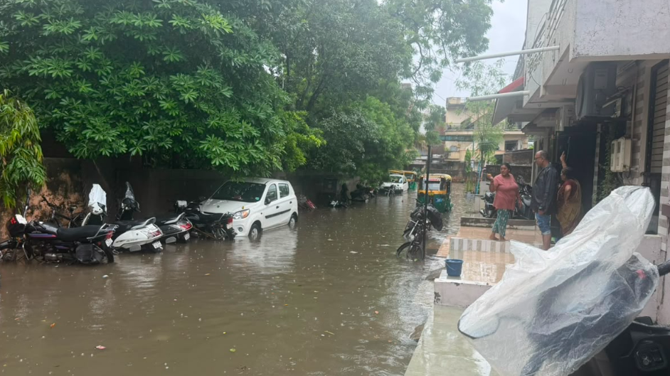 Ahmedabad Rain: Waterlogging Reported Across Several Areas, Mohammadpura Underbridge On SP Ring Road