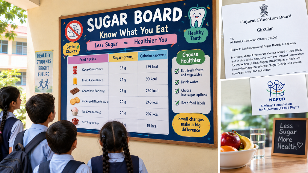 Gujarat Schools Asked Again To Set Up Mandatory 'Sugar Boards' After NCPCR Directive