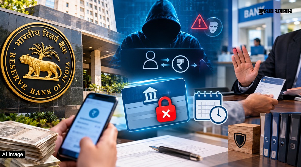 સાયબર ફ્રોડ માટે ઉપયોગમાં લેવાયેલા બેન્ક ખાતાના વ્યવહારો 20 દિવસ સ્થગિત કરી દેવાશે: RBI